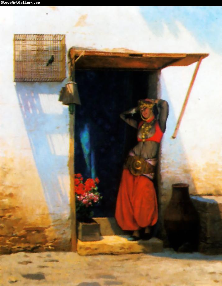 Jean Leon Gerome Woman of Cairo at her Door